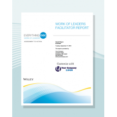Everything DiSC Work of Leaders® Facilitator Report